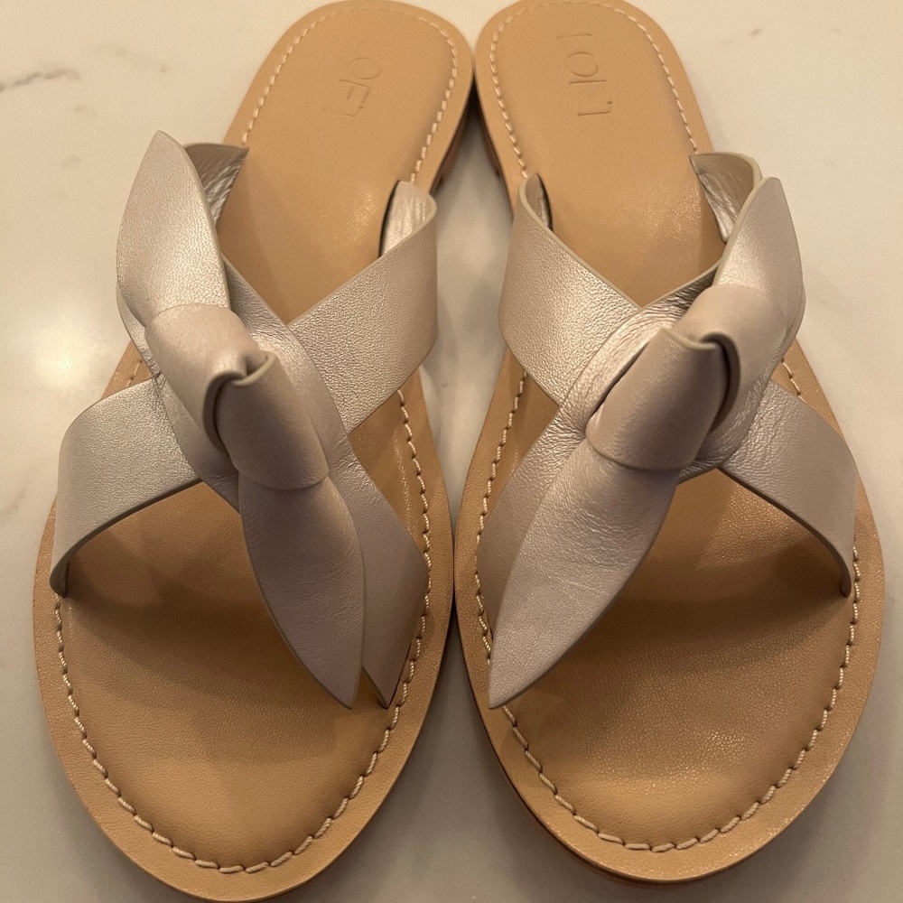 LOFT knotted leather sandals